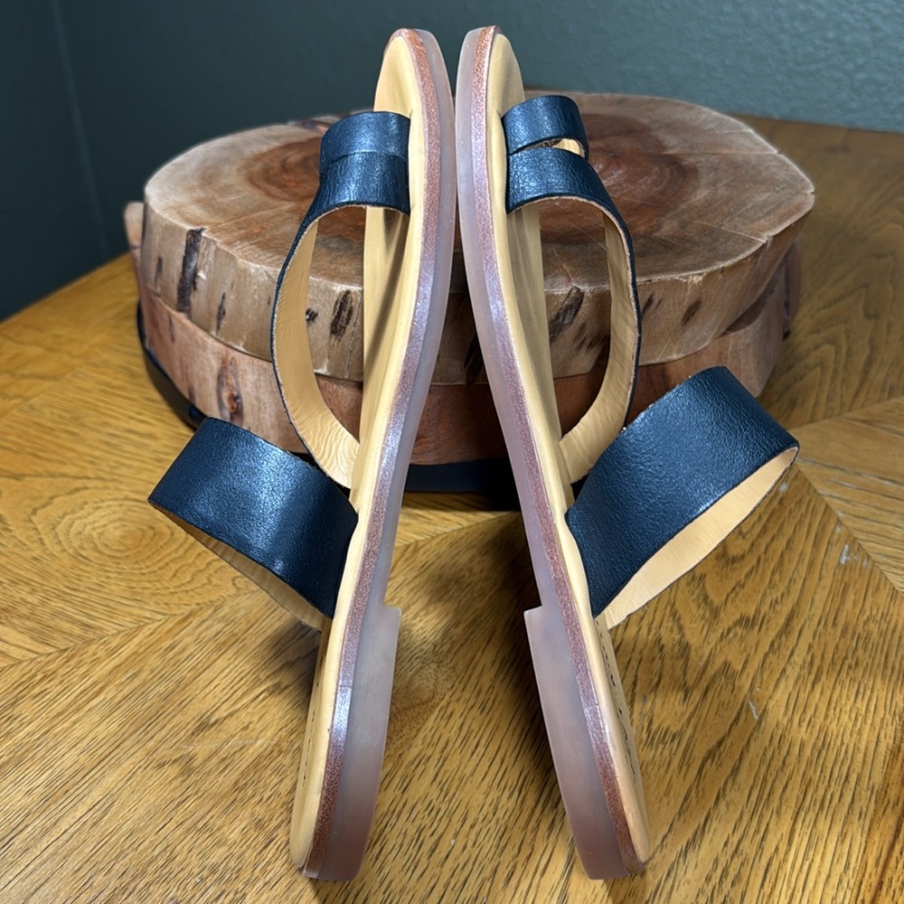 HTF KORK EASE 3 STRAP LEATHER SLIP ON SANDALS - Picture 8 of 14